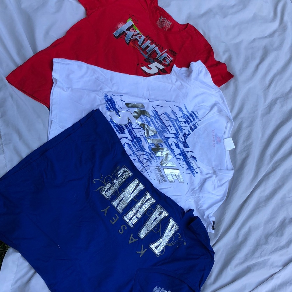 Nascar Kasey Kane  t-shirts XL 1X and 2XL set of 3